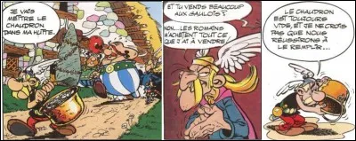 Malheur ! Astérix est banni du village ! En effet, il n'a pas su garder un trésor ! Dans cet album, on verra leurs « amis », les pirates, se recycler dans la restauration. Egalement, on constatera qu'Astérix et Obélix ne sont pas doués pour les affaires !
Quel est cet album ?
