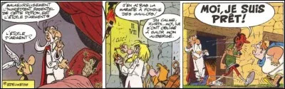 Un Romain est malade ! Panoramix veut le soigner, mais il a besoin d'une « gnaphale à pied-de-lion » pour le sauver ! Hélas, il y a un petit problème, le Romain a été empoisonné. Astérix et Obélix vont devoir aller chercher cette plante et lutter contre les amis de l'empoisonneur ! 
Quel est cet album ?