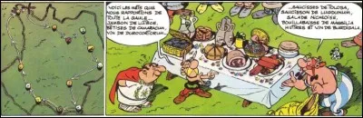 Où l'on se rend compte qu'Astérix et Obélix n'ont pas hésité à offrir à l'inspecteur Fleurdelotus la principale spécialité du village, la châtaigne, mais il connaissait déjà ! Il n'apprécia pas réellement le vin et les huîtres de Burdigala, les bêtises de Camaracum et d'autres !
Quel est cet album ?