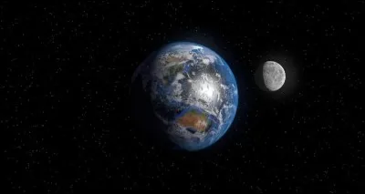 La distance moyenne entre la Terre et la Lune est d'environ...