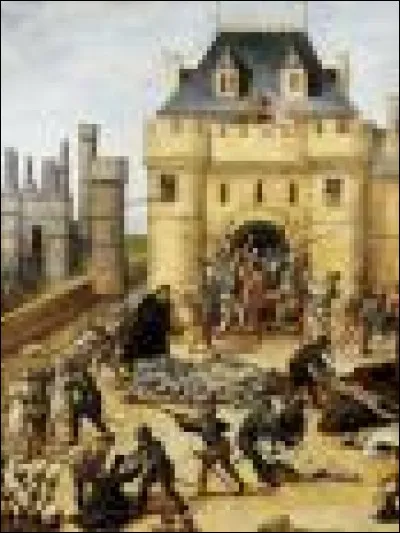 Ce massacre des protestants eut lieu le 24 août 1572.