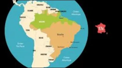 Avec plus de 8,5 millions de kilomètres carré, le Brésil est le...