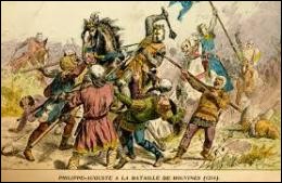 La bataille de Bouvines en 1214, première bataille importante de notre histoire, fut remporté par le roi...