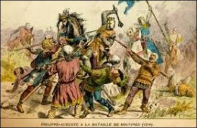 La bataille de Bouvines en 1214, première bataille importante de notre histoire, fut remporté par le roi...