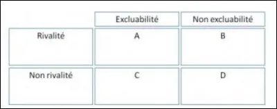 Dans le tableau suivant qui repr&eacute;sente les caract&eacute;ristiques d'un bien, comment allez-vous nommer le C ?
