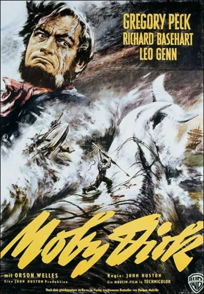 "Moby dick" est une adaptation cinématographique d'un roman d'Herman Melville.