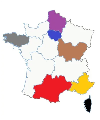 Quel est le nom de cette région en marron ?
