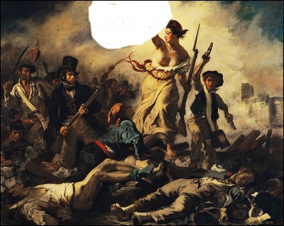 Qu'est6ce qui est caché sur le tableau "La Liberté guidant le peuple" d'Eugène Delacroix ?