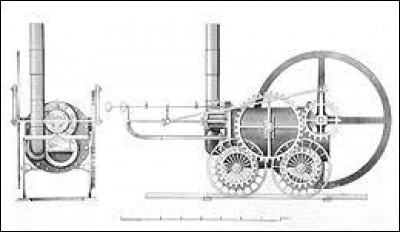Quel est le nom de la première locomotive à vapeur ?