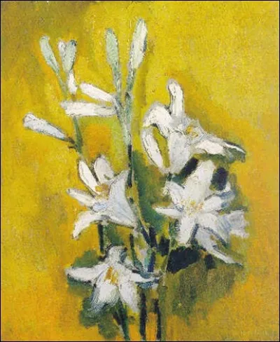 Qui a peint "Les lys" ?