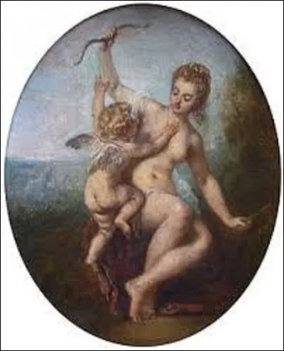 Pourriez-vous me citer le nom du peintre rococo qui a réalisé vers 1715 ce tableau intitulé ''L'Amour désarmé'', où on voit la déesse de l'amour, Vénus, saisissant l'arc de son fils Cupidon, qu'elle a eu avec le dieu de la guerre, Mars ?