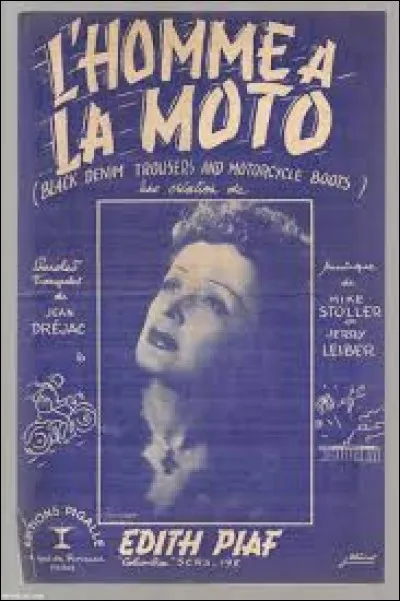 Complétez les paroles de la chanson " L'Homme à la moto" sorti en 1956 : " Il portait des culottes, des bottes de moto
Un blouson de cuir noir avec un .... sur le dos... " ?