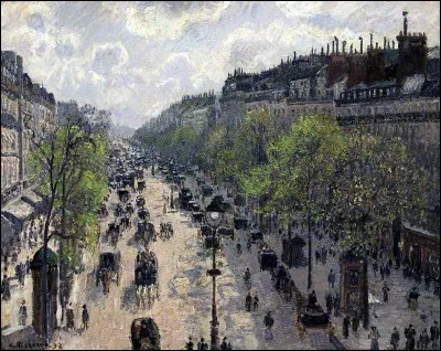 À qui doit-on cette vue d'un grand boulevard de Paris ?