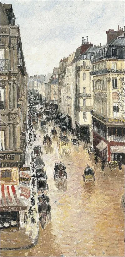 À quel peintre faut-il attribuer cette vue d'une rue de Paris ?