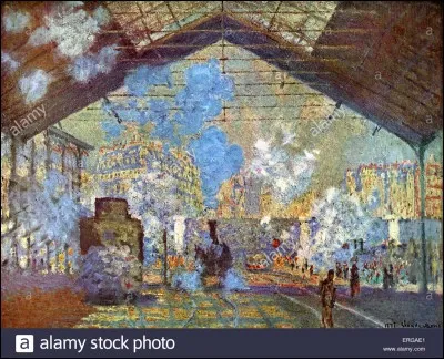 À qui doit-on ce tableau intitulé "La Gare Saint-Lazare" ?