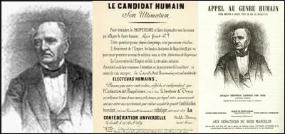 Il est l'un des premiers candidats à insérer sa photo dans ses tracts ! Il se définit comme un « candidat humain » ! Il proposa de créer une assemblée parlementaire, exclusivement féminine. Il devient candidat à toutes les élections depuis le conseil municipal, jusqu'à la Présidence de la République.
Qui est ce candidat ?