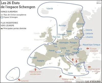 La création de l'espace Schengen est en...