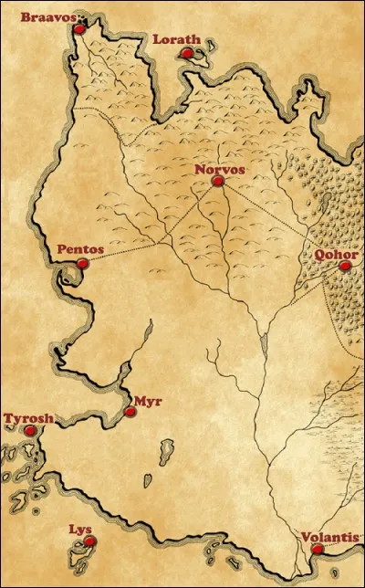 Il est temps d'aller faire un petit tour à Essos. Dans quelle cité se trouve la célèbre Banque de Fer ?