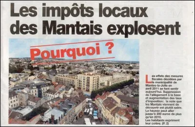 De quand date la fondation du "Courrier de Mantes" ?