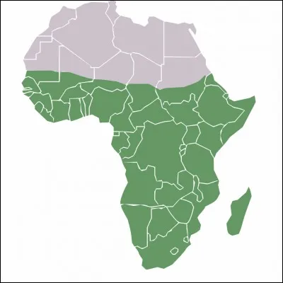 Quelle ville ne se situe pas en Afrique subsaharienne ?
(L'Afrique subsaharienne est l'espace en vert sur la carte)