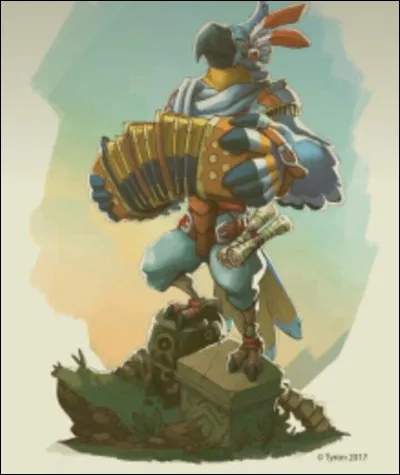 Comment s'appelle le piaf musicien qui, à l'aide de ses chansons, vous lance des quêtes ?