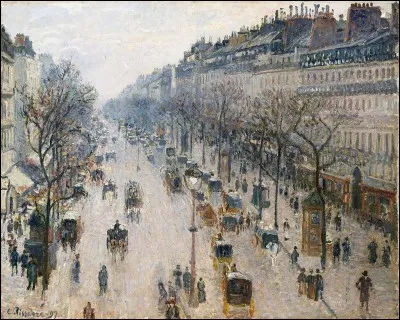 "Boulevard Montmartre : matin d'hiver" est tableau de/d' :