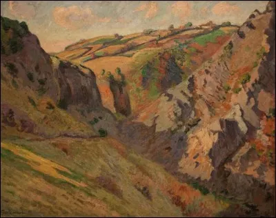 De quel peintre nous vient le tableau "Les grottes de Pranal près de Pontgibaud" ?