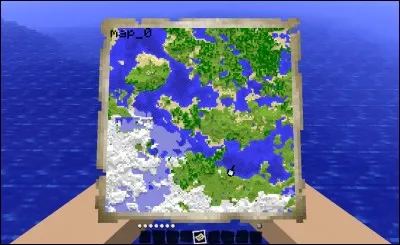 Une map de Minecraft forme... blocs