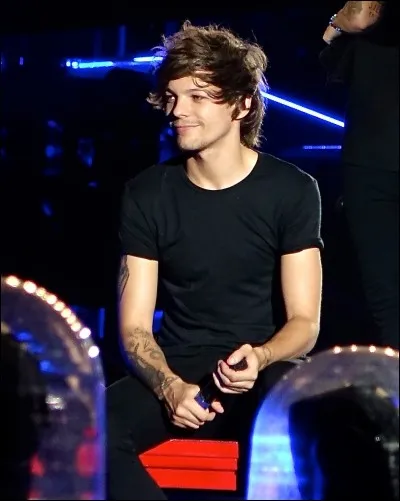 De quelle couleur est le micro de Louis ?