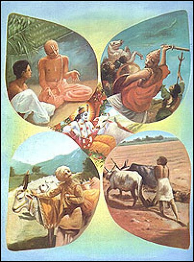 Hindouisme - Chacune des quatre castes de la société indienne :