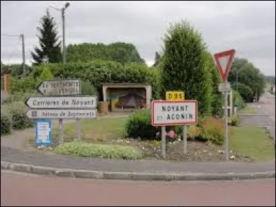 Commune des Hauts-de-France, dans l'agglomération Soissonnaise, Noyant-et-Aconin se situe dans le département ...