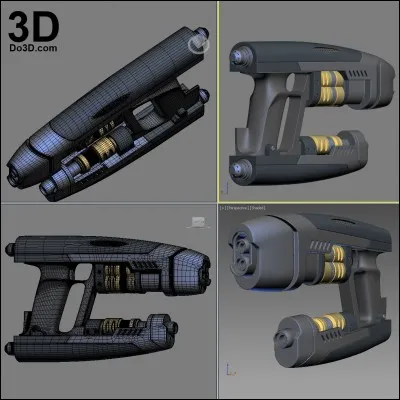 Que sort-il du blaster de Peter quand il essaie de tuer Gamora ?