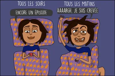 Coche la bonne fraction qu'affirme L'INSEE : "__personne(s) sur dix ne dort pas à 1 heure du matin !"