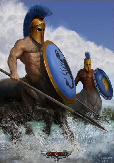 Ces deux-là furent les premiers centaures osant entrer pour agresser le centaure Pholos accueillant Héraclès lors de la chasse du sanglier d'Érymanthe. Furieux le héros les fracassa à coups de torches. Qui sont-ils ?