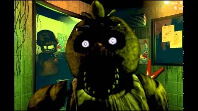 Qu'est-il écrit sur le bavoir de Chica ?