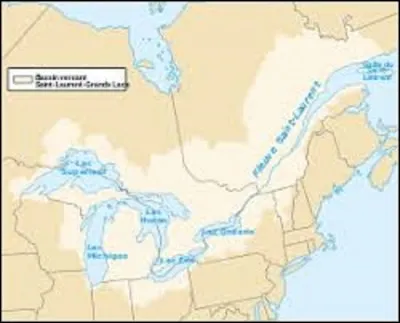 Géographie : 
Le Saint-Laurent est un fleuve long de 1 197 km dont l'estuaire est le plus grand sur Terre avec une largeur de 48 km et une longueur de 370 km. Situé au nord-est de l'Amérique du Nord, il relie les Grands Lacs à un océan. Lequel ?