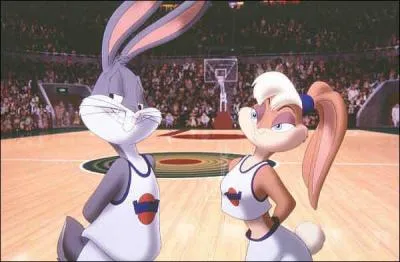 Quel joueur de basket apparat dans le dessin anim avec les Looney Tunes, 'Space Jam' ?