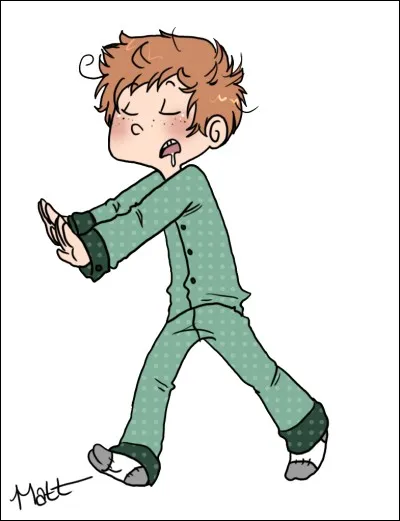 Mon ami est somnambule donc :