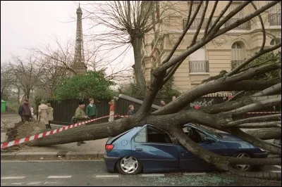 Quelle fut la pire fin d'année vécue en France suite à une tempête ?