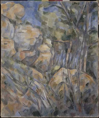 Qui a peint "Rochers près des grottes au-dessus du château noir" ?