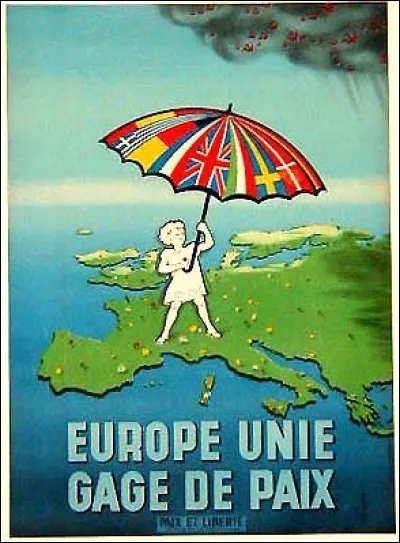 Europe de la défense, dont la création signée en 1952 par 6 États, a échoué en 1954 :