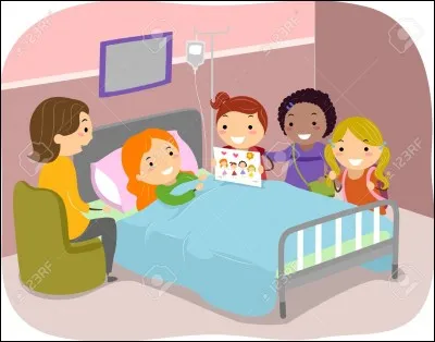 Ton ami est à l'hôpital, suite à un accident de voiture. Il est très gravement blessé.