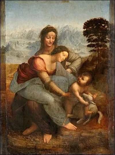 Qui est le bébé sur ce tableau de De Vinci peint entre 1500 et 1513 ?