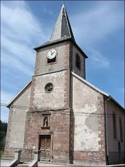 Vous avez sur cette image l'église Saint-Antoine de Biffontaine. Village Vosgien, il se situe en région ...