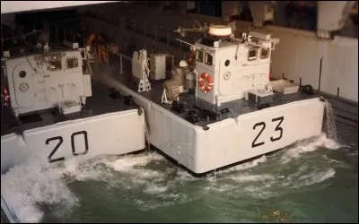 Dans cette zone, deux chalands de débarquement peuvent prendre place. À titre exceptionnel, il peut aussi faire office de piscine aux personnes à bord. C'est...