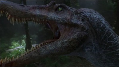 Dans quel film de la saga "Jurassic Park", apparaît le spinosaure ?
