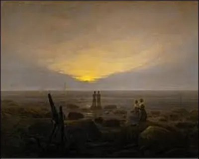 Peinture - 
''Lever de Lune sur la mer'' est une huile sur toile réalisée en 1821. Quel romantique est l'auteur de ce tableau ?