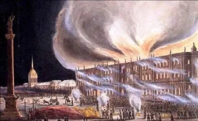 En quelle anne a eu lieu le grand incendie qui a ravag le Palais d'Hiver ?