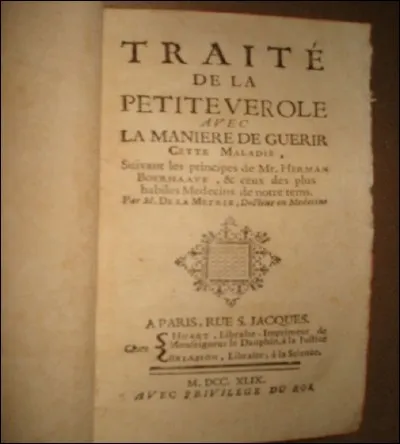 Quelle maladie désigne "la petite vérole" ?