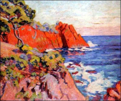 Qui a représenté "Agay, rochers sur la côte" ?